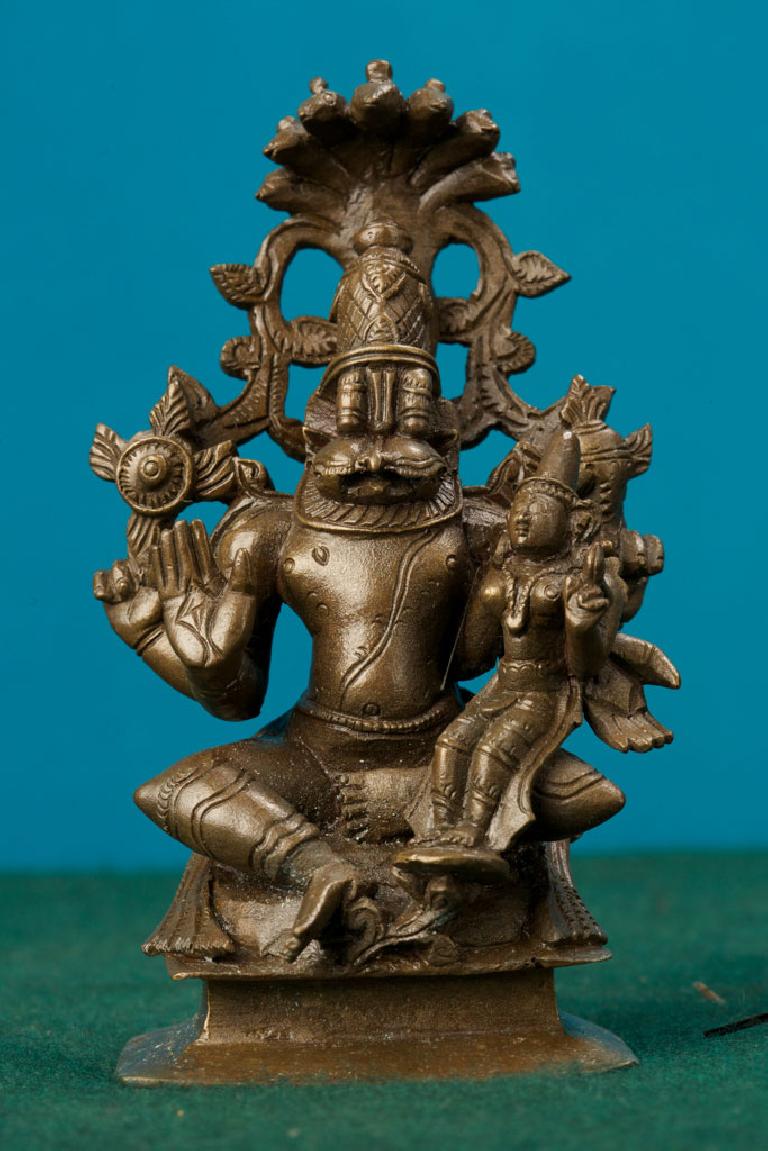 Bronze Image of Lakshmi Narasimha | Artifacts of Napier Museum ...